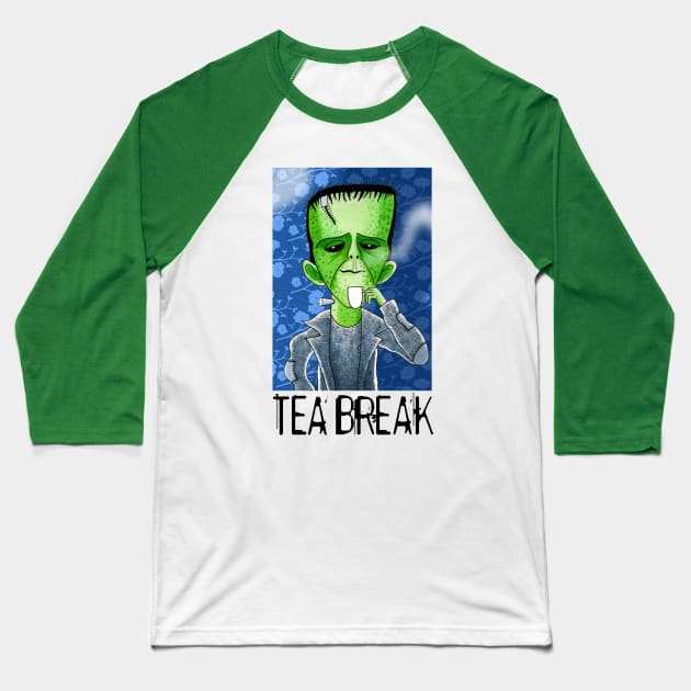 Tea Break Baseball T-Shirt by Scratch